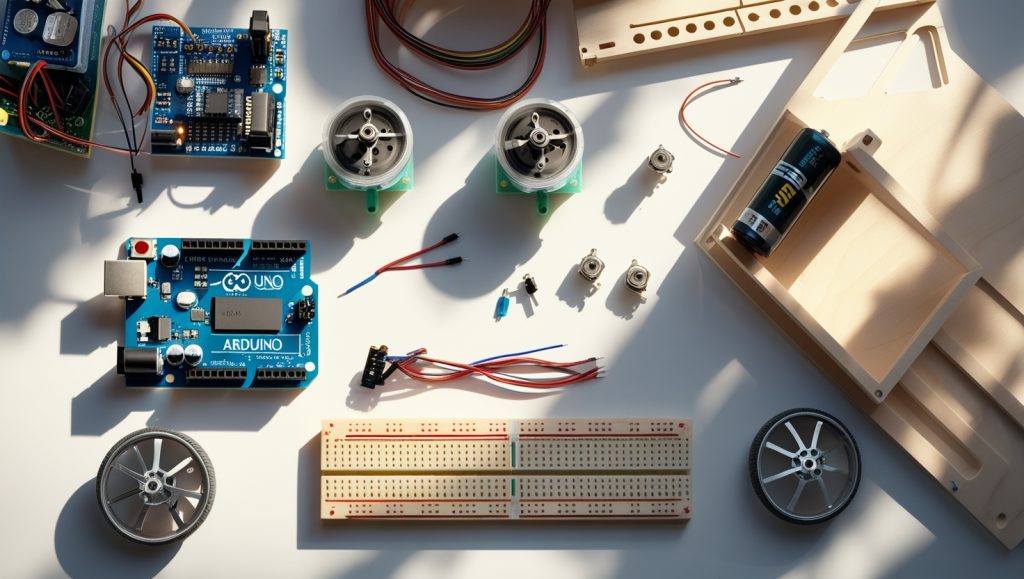 Essential Components to Build a DIY Obstacle-Avoiding Robot with Arduino and Sensors