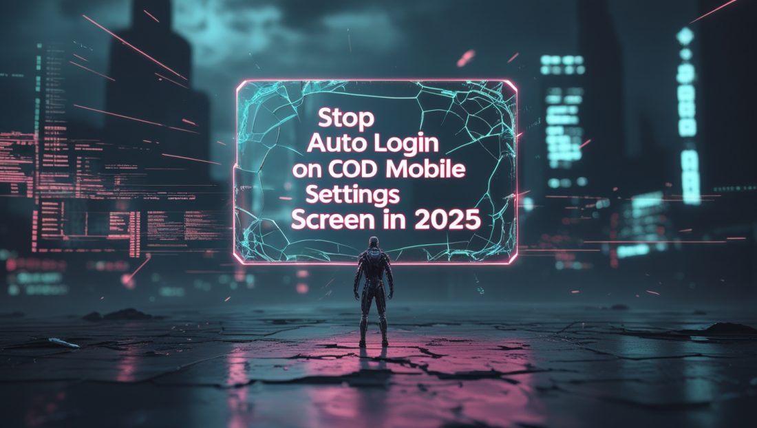 Stop auto login on COD Mobile settings screen in 2025.