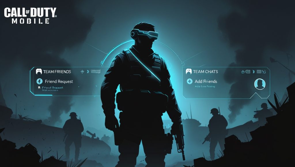 Add friends in COD Mobile friends menu in 2025.