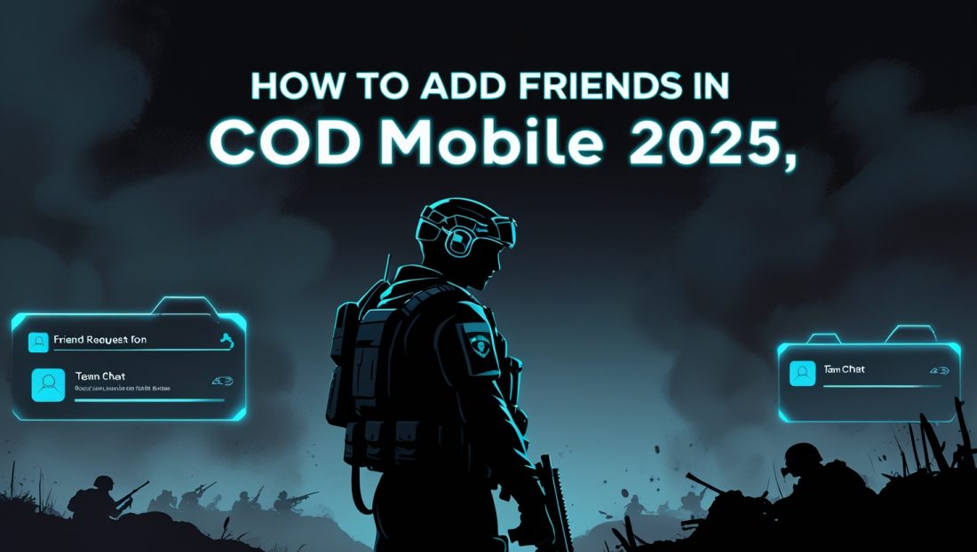 Add friends in COD Mobile friends menu in 2025.