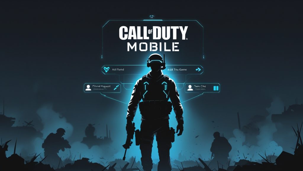 Add friends in COD Mobile friends menu in 2025.