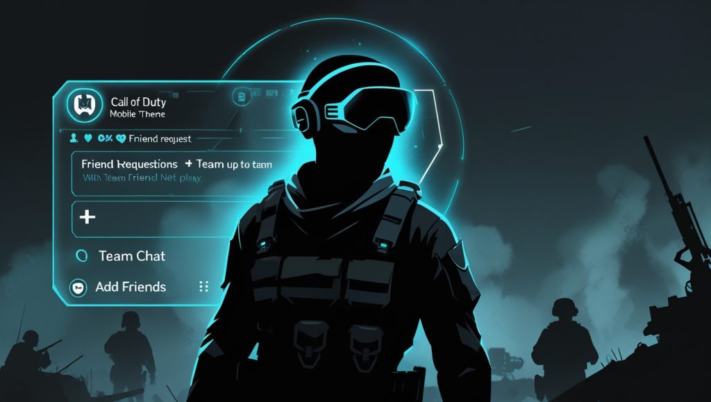 Add friends in COD Mobile friends menu in 2025.
