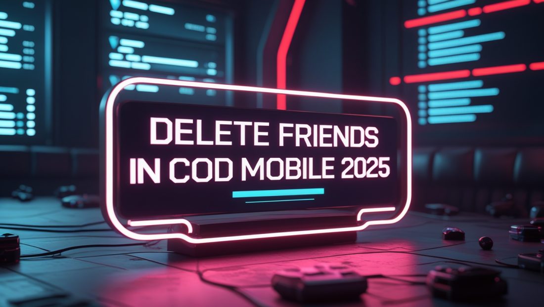 Delete friends in COD Mobile friends menu in 2025