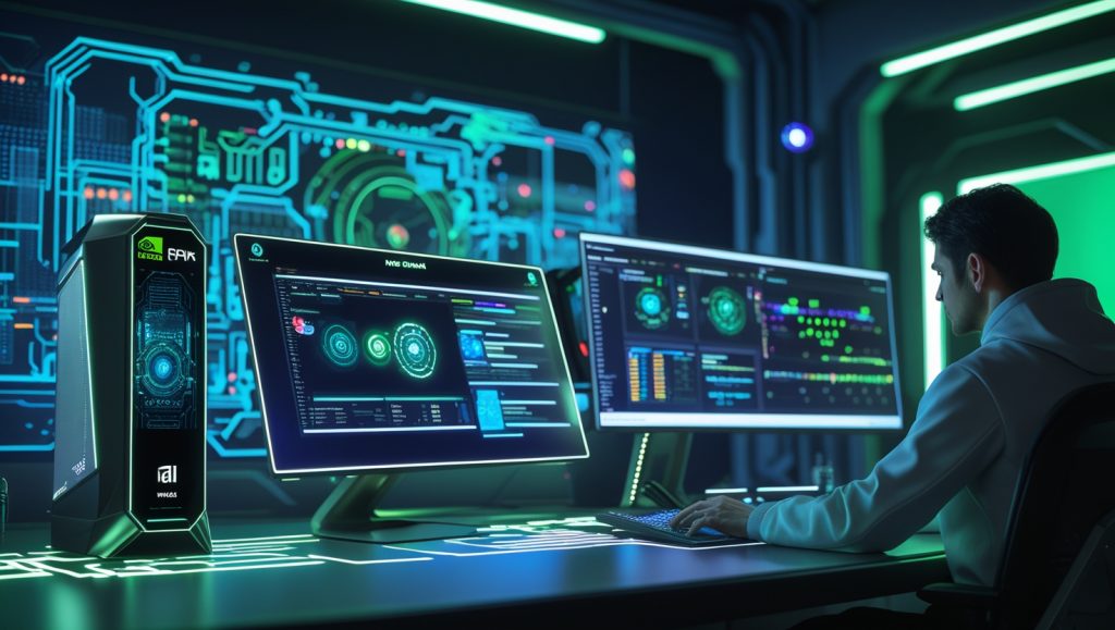 NVIDIA DGX Spark and DGX Station personal AI computers powering next-gen AI workflows.