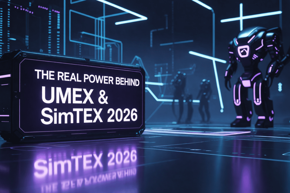 Simulation and training technologies illustrated through AI-driven virtual environments replacing physical prototyping in industrial and defense systems