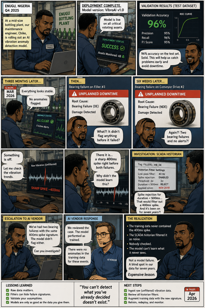 IIoT Sensor Data Training Gap: The Factory AI Problem Nobody Names comic by.creedtec