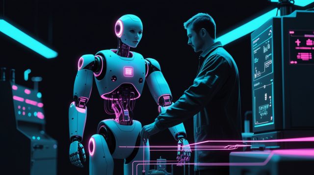 NVIDIA Halos humanoid robot safety system enabling certified human-robot co-working deployment on industrial factory floor