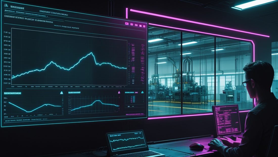 IIoT sensor data training gap factory AI — smoothed SCADA data versus real noisy sensor stream