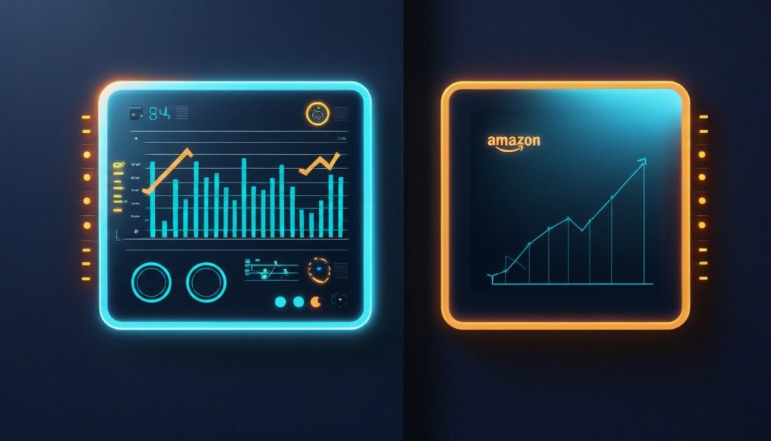 Amazon says AI agent reliability, not capability, is the real bottleneck—a perfect dashboard next to a dark, silent control panel.