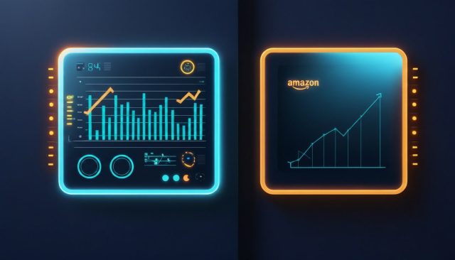Amazon says AI agent reliability, not capability, is the real bottleneck—a perfect dashboard next to a dark, silent control panel.