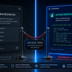 AI cybersecurity access tiers showing restricted and authorized access to advanced AI capabilities