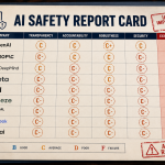 "AI safety index report card showing no lab above a C+"