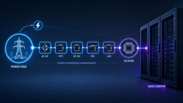 "Analog Devices industrial revenue growth tied to power delivery for AI infrastructure"
