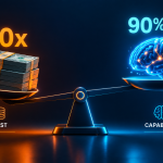 "Reasoning models cost 10x more but solve 90% harder problems—cost vs capability tradeoff."